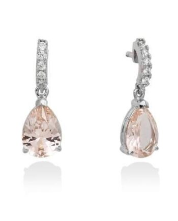 Pendientes para novia NUDE en plata  Referencia 90279PT